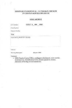 VOUCHERS PROPERTY BOARD