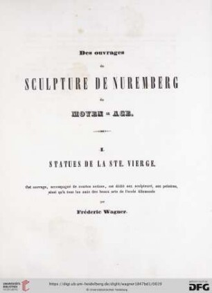 Des ouvrages de sculpture de Nuremberg du moyen-âge