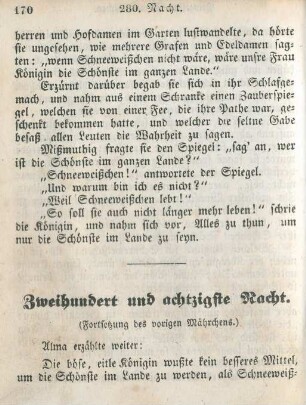 Zweihundert und achtzigste Nacht