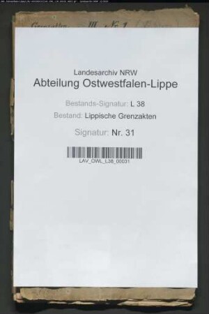 Begehung der Grenze zwischen dem Amt Varenholz und dem Amt Vlotho