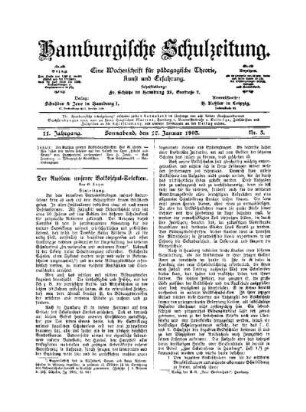Der Ausbau unserer Volksschul-Selekten : I.