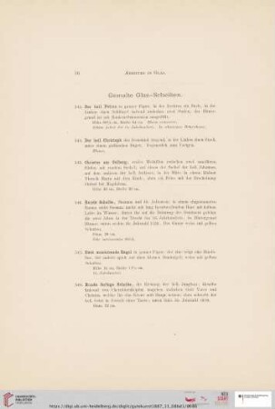 Gemalte Glas-Scheiben (Nr. 543 - 587)