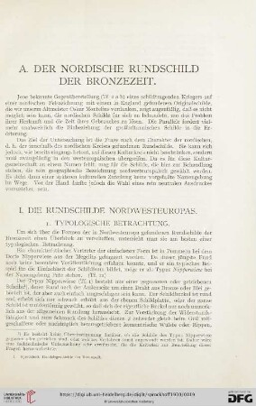 A. Der nordische Rundschild der Bronzezeit