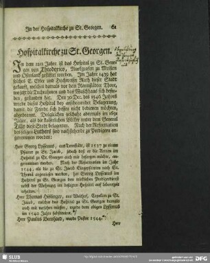 Hospitalkirche zu St. Georgen