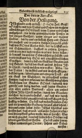 295-301, Der dritte Artickel