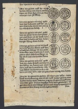 Zeichen der falschen Gulden