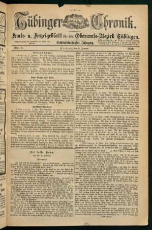9. Januar (Nro. 6) - 14. Januar (Nro. 10)