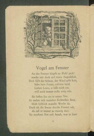Vogel am Fenster