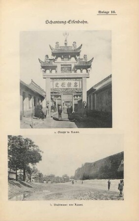 Anlage 16. Schantung-Eisenbahn