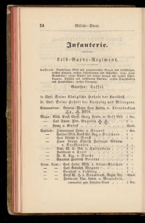 Infanterie.