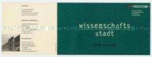 Einladungskarte zur 70. Sitzung des Stadtforums zum Thema Wissenschaft - Sachkonvolut
