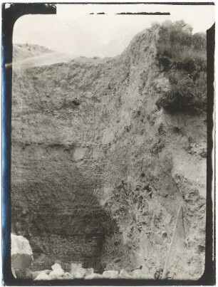 Profil in der grauen Sandformation von La Paz