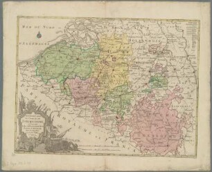Nouvelle Carte Du Cercle De Bourgogne : où l'on voit toutes les Possessions de la Maison D'Autriche dans les Pays Bas