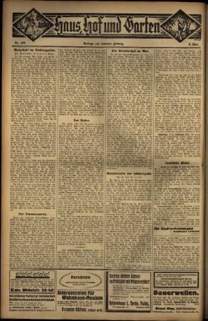 Vierte Ausgabe vom Sonntag, den 08. Mai 1932.