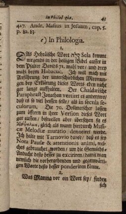 e) In Philologia.