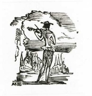 Illustration zu Aucassin und Nicolette. Holzstich von Alexej Krawtschenko; 1934; Academia 1935