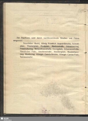 Die Grenzen des Stadtkerns