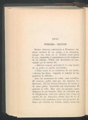 XVIII Problema - Solución