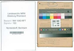 Entnazifizierung Bernhard Nordendorff , geb. 07.03.1902 (Landwirt)