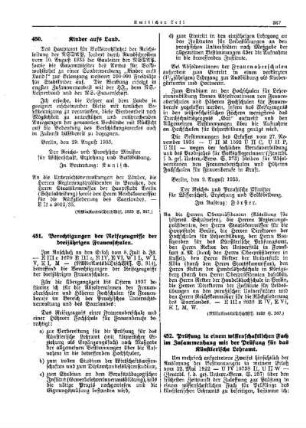 Berechtigung der Reifezeugnisse der dreijährigen Frauenschulen : [Erziehung] ; [Amtliche Erlasse] ; [Amtlicher Teil]