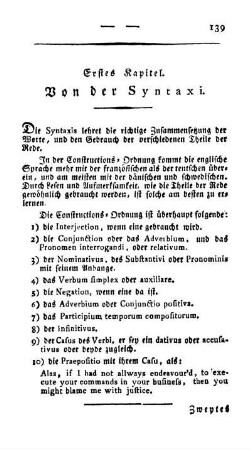 Erstes Kapitel. Von der Syntaxi.