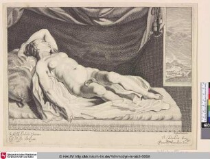 [Schlafende Venus; Venus Sleeping On A Bed; Slapende Venus]