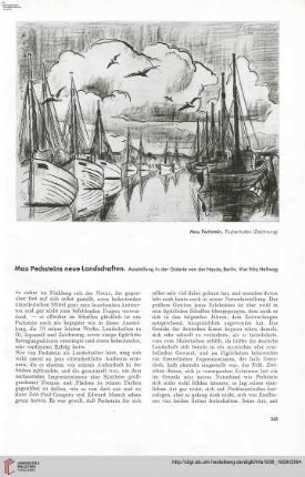 54: Max Pechsteins neue Landschaften : Ausstellung in der Galerie von der Heyde, Berlin