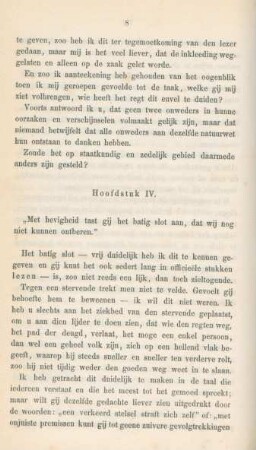 Hoofdstuk IV. "Met hevigheid tast gij het batig slot aan, dat wij nog niet kunnen ontberen"