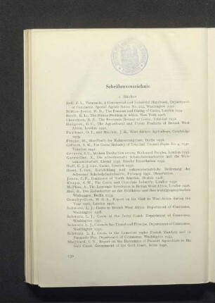 Schriftenverzeichnis