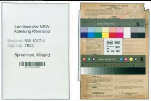 Entnazifizierung Winand Spruenken , geb. 08.01.1908 (Schreiner)