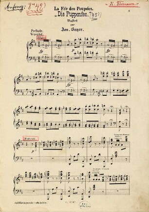 Im Puppenladen : Ballet von J. Hassreiter und F. Gaul = Die Puppenfee = La Fée des Poupées