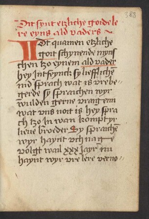 Exempla aus einer Vitaspatrum-Sammlung