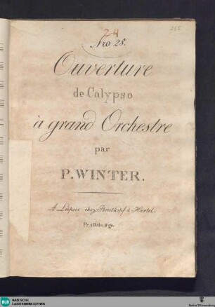 Ouverture de Calypso à grand Orchestre
