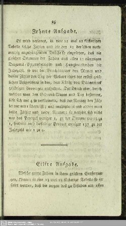 Zehnte Aufgabe