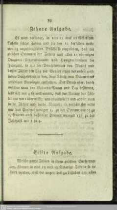 Zehnte Aufgabe