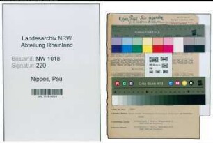 Entnazifizierung Paul Nippes , geb. 25.08.1906 (Technischer Angestellter)