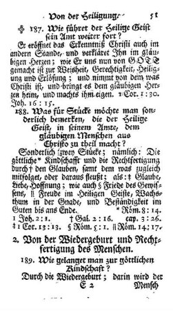 2. Von der Wiedergeburt und Rechtfertigung des Menschen