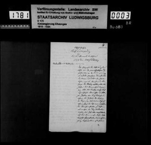 Staatsaufsicht über die Teilgemeinden Neidenfels und Sattelweiler, Gemeinde Satteldorf, und deren Aufhebung