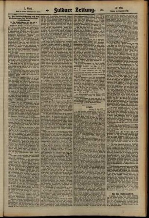 Zweite Ausgabe vom Montag, den 16. Dezember 1912.