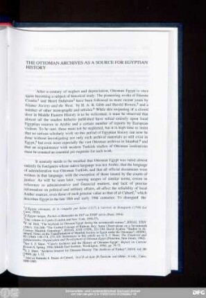 [Part IV. Research Opportunities In The Ottoman And Turkish Archives]