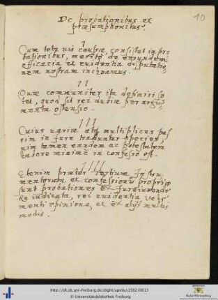 [10r-12r] De probationibus et præsumptionibus