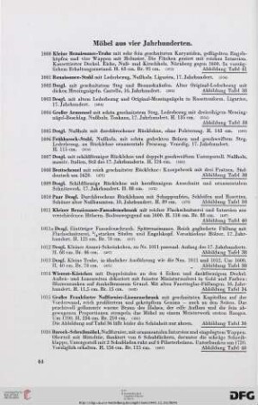 Möbel aus vier Jahrhunderten (Nr. 1000-1094)