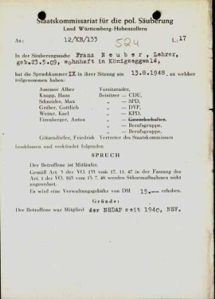 Neuber, Franz