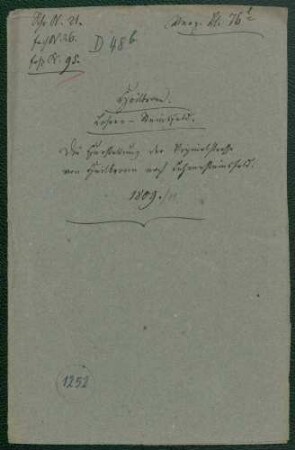 Herstellung der Vizinalstraße von Heilbronn nach Lehrensteinsfeld