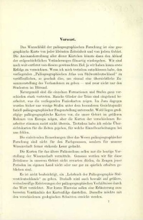 Paläogeographischer Atlas von Südwestdeutschland