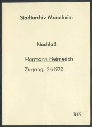 Rolle Hermann Heimerichs beim Wiederaufbau der Konsumgenossenschaften in Südwestdeutschland
