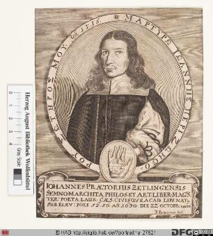 Bildnis Johannes Praetorius (eig. Hans Schultze)