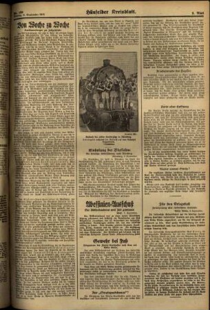 Zweite Ausgabe vom Montag, den 09. September 1935.
