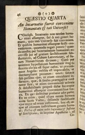 46-52, Quaestio Quarta
