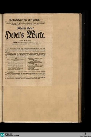 Karlsruher Zeitung, Buchwerbung